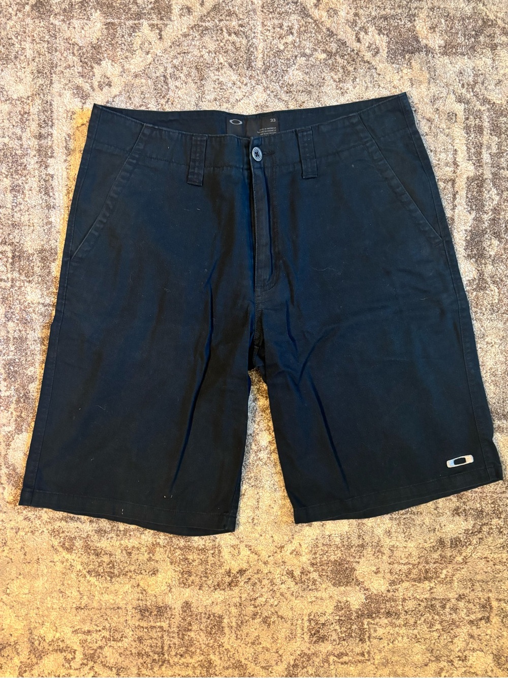 Oakley Men's Black Flat Front Casual Shorts
